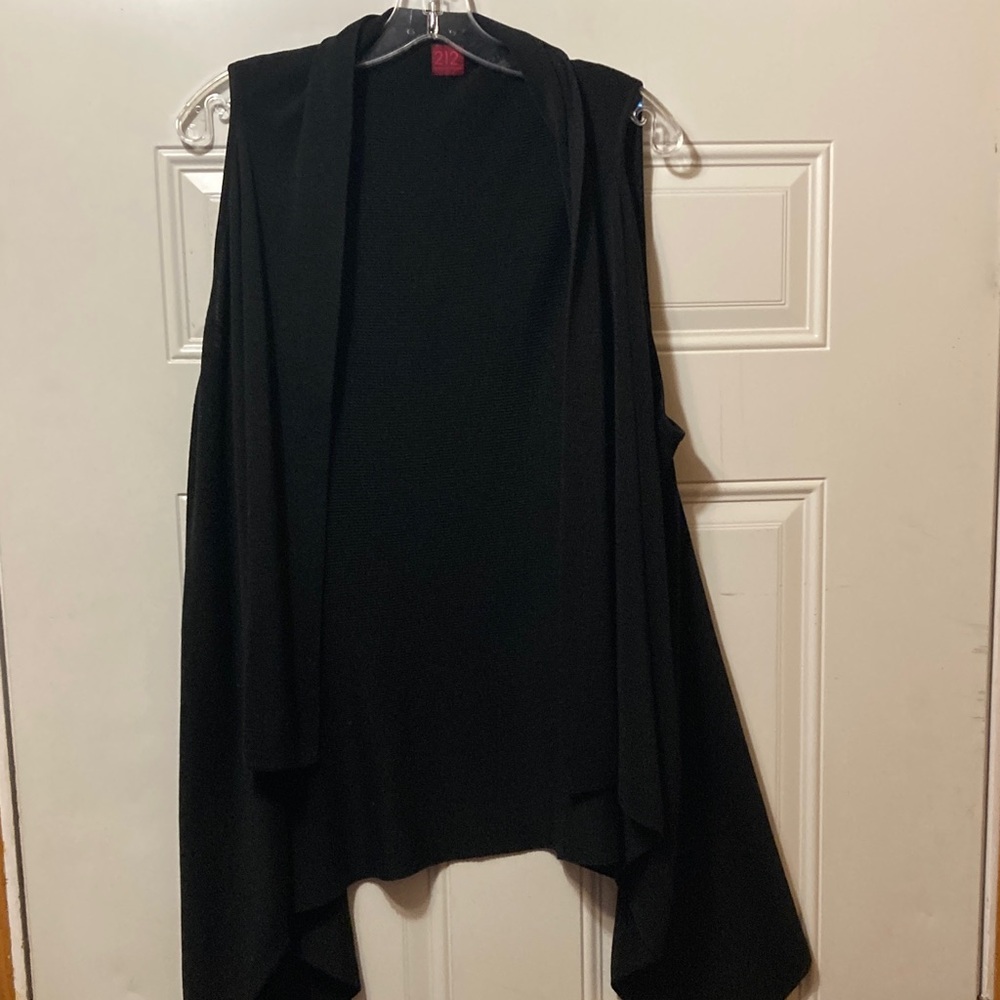 Elegant Black Women's Sweater Vest XL